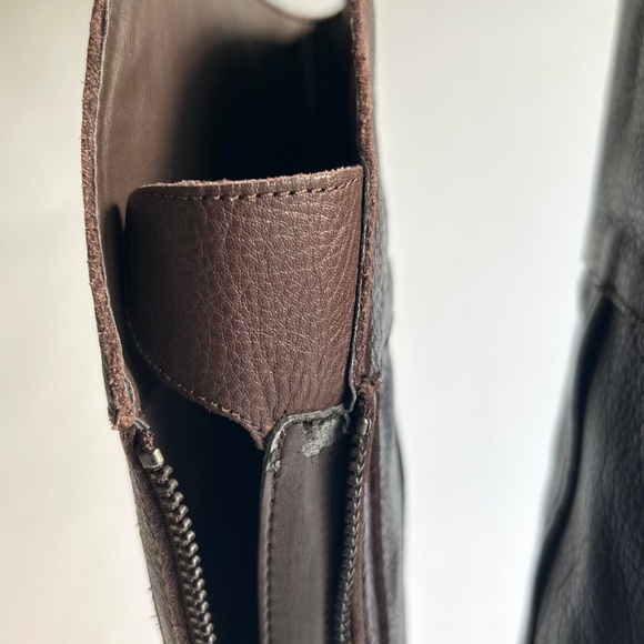 Franco Sarto Chocolate Brown Genuine Leather Knee High Boots size 9 - Picture 16 of 16